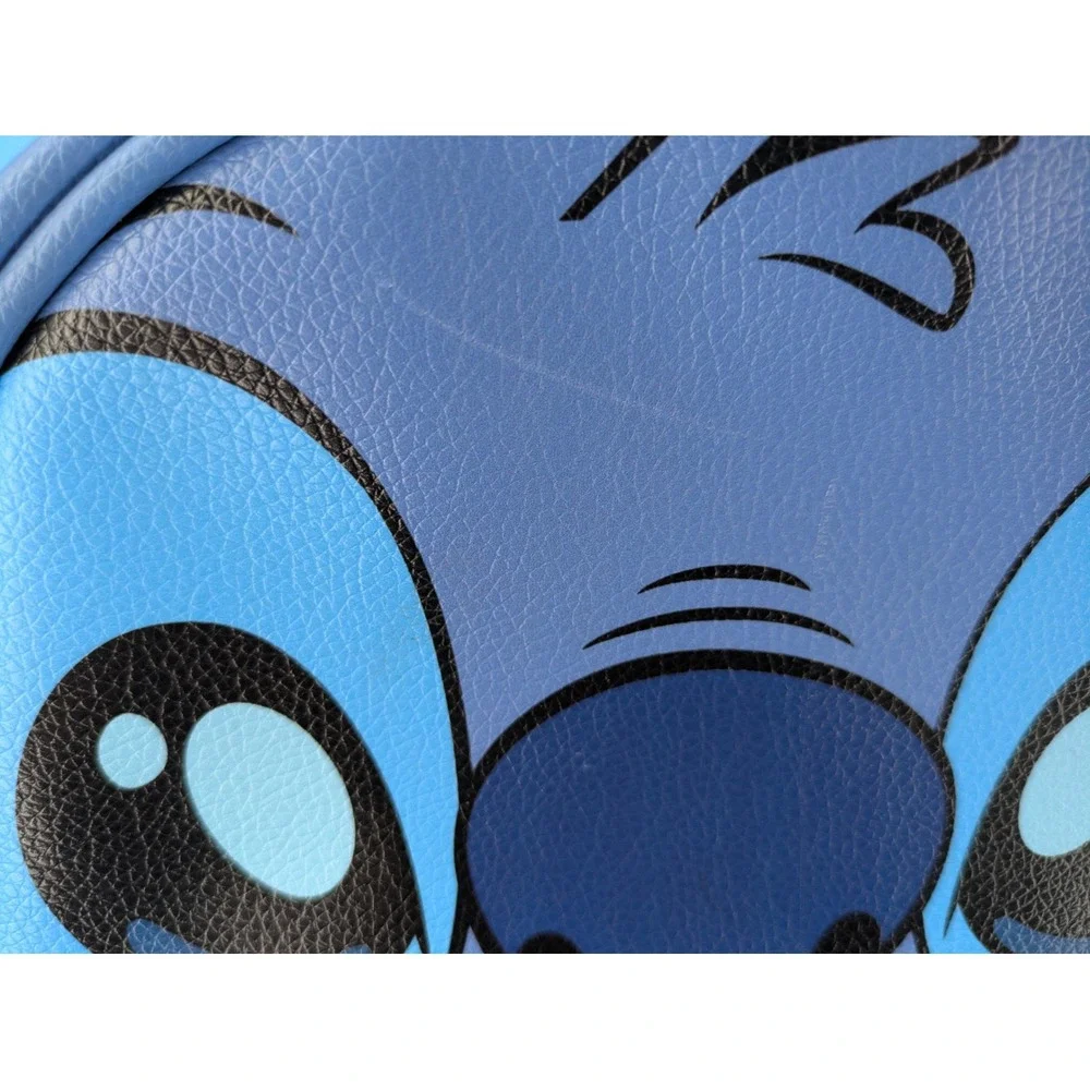 Disney Lilo &‎ Stitch Mini Backpack Blue Faux Leather Scrump Charm Park Bag Flaw